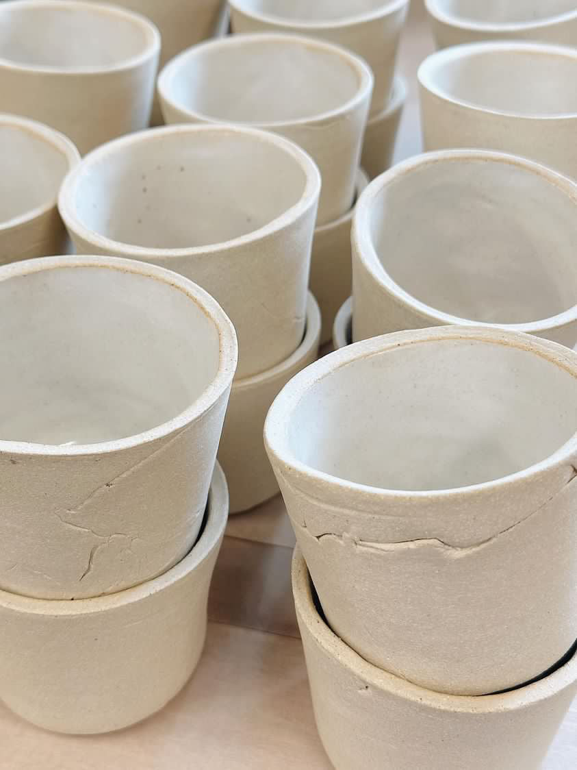 3-inch ceramic planter
