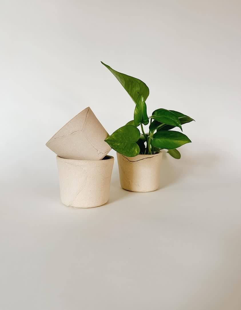 3-inch ceramic planter