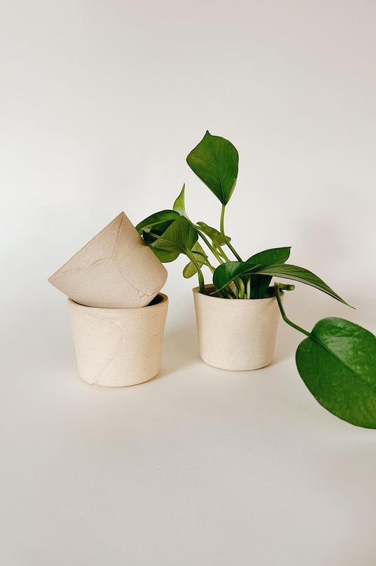 3-inch ceramic planter