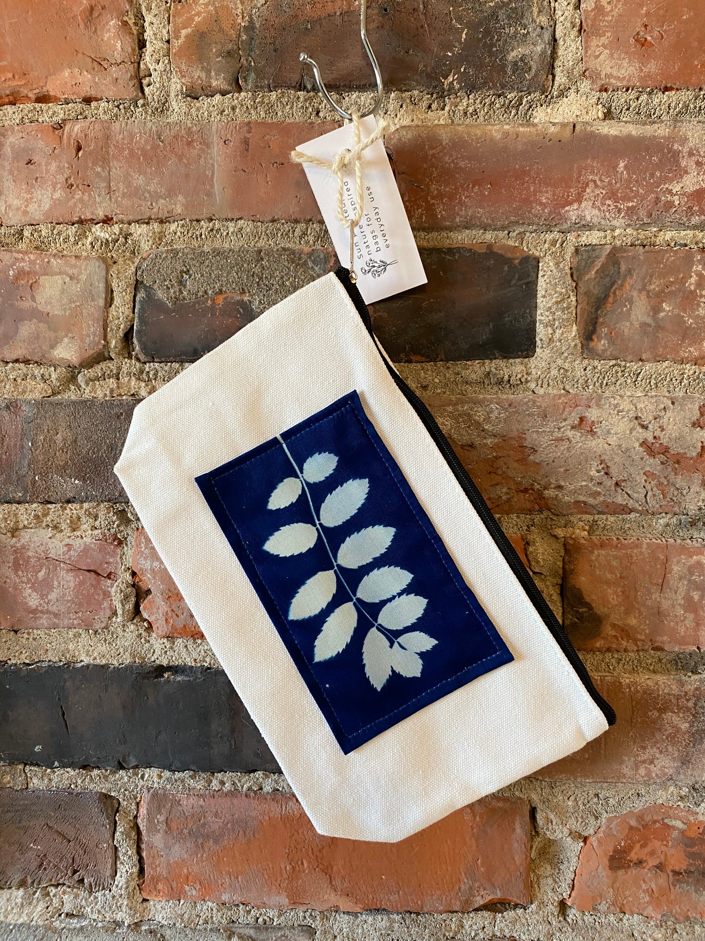 Cyanotype Print Cotton Pencil Case