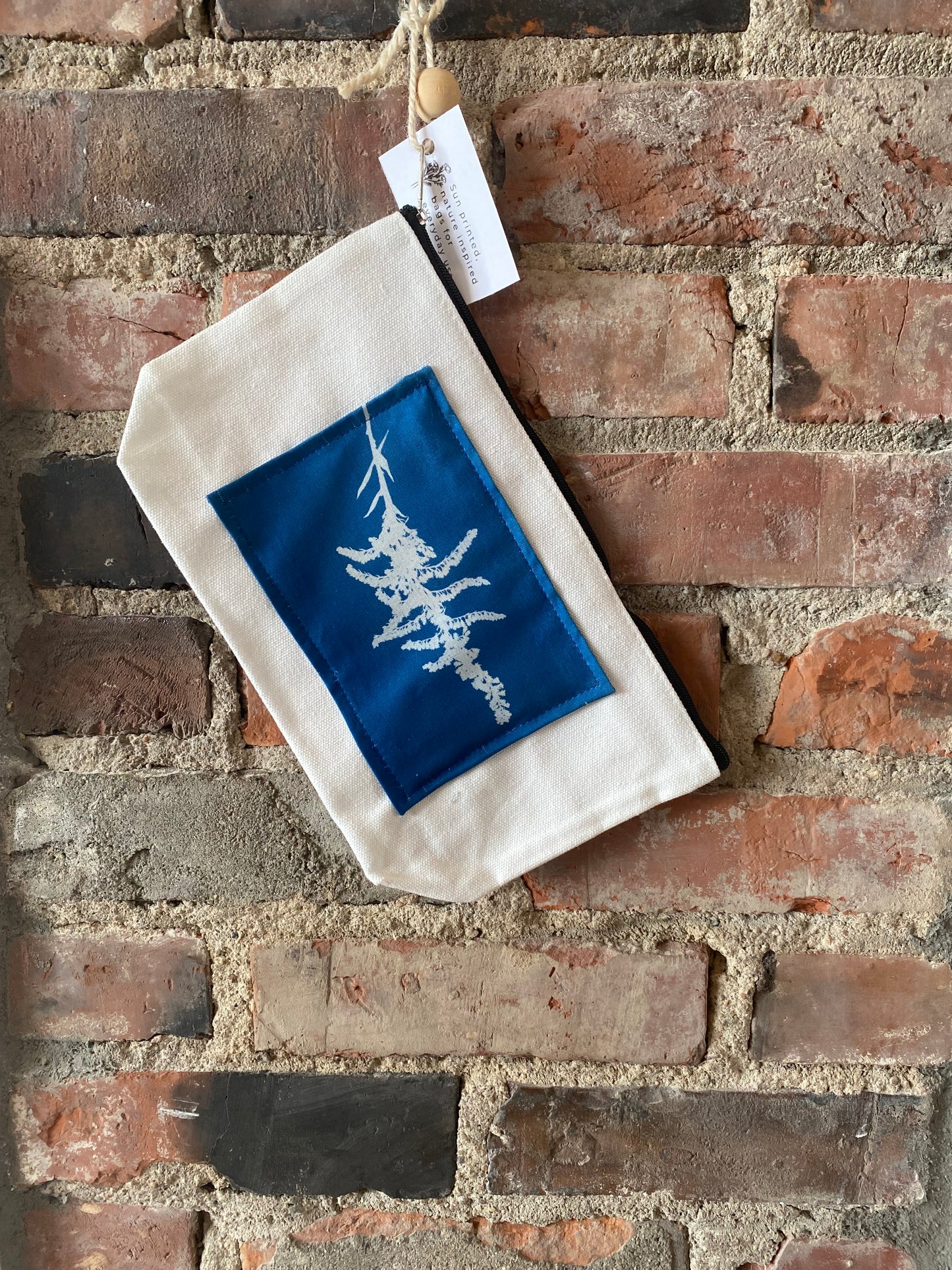 Cyanotype Print Cotton Pencil Case