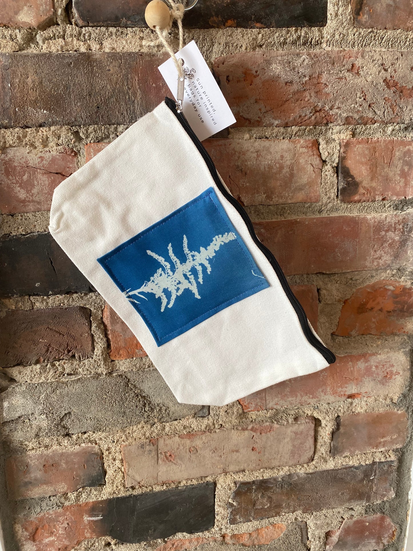Cyanotype Print Cotton Pencil Case