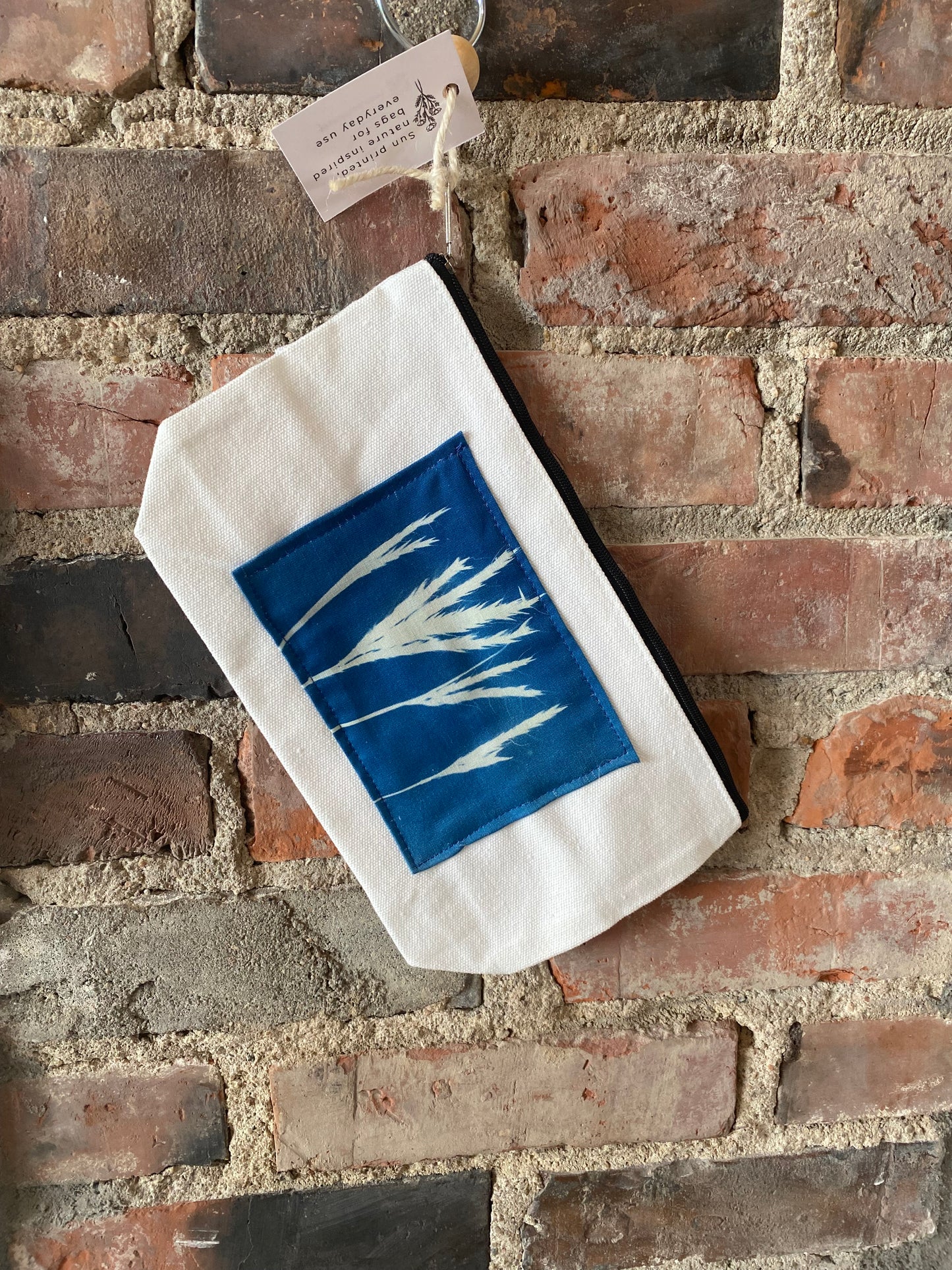 Cyanotype Print Cotton Pencil Case
