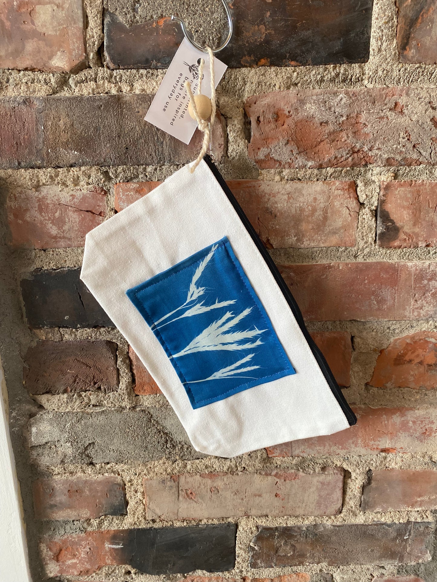 Cyanotype Print Cotton Pencil Case