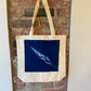 Cyanotype Print Medium Canvas Tote Bag