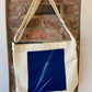 "Switchgrass" Cyanotype Zippered Canvas Tote Bag